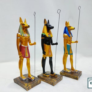 Statue of the god Anubis. Jackal. Available in great colors, brilliantly made in Egypt