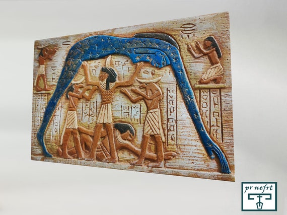 古代エジプト パピルス 天空の女神ヌート 絵画 額縁付き 額装済み アート 古代エジプト パピルス 天空の女神ヌート 絵画 額縁付き 額装
