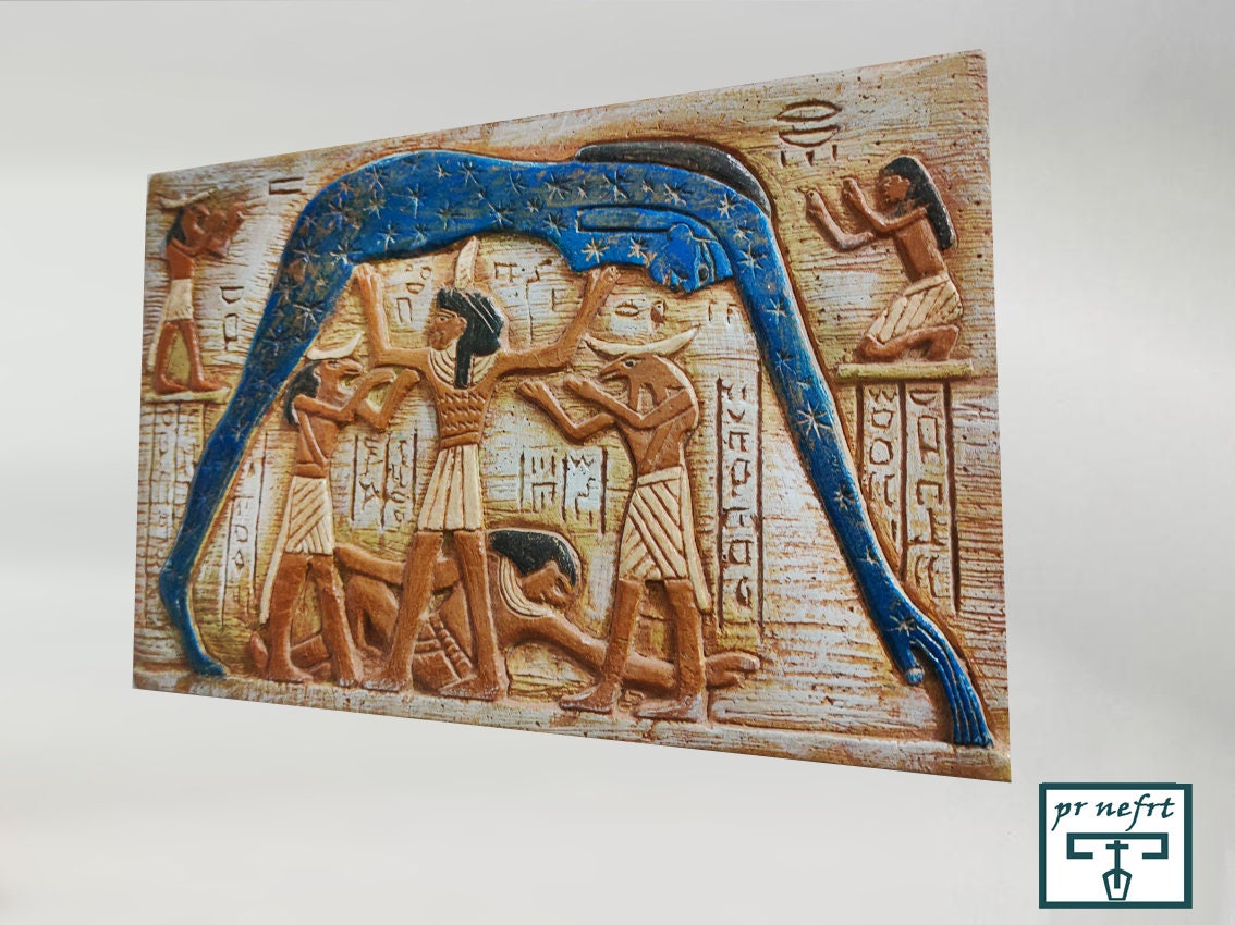 エジプシャンオイルセット／天の神ヌト・地の神ゲブ 古代エジプトの宗教。古代エジプトの神ヌトとゲブ。コンソートの