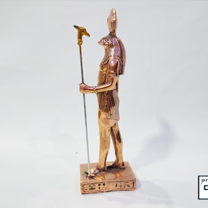 A rare copper statue of the god Ra. Handmade in Egypt