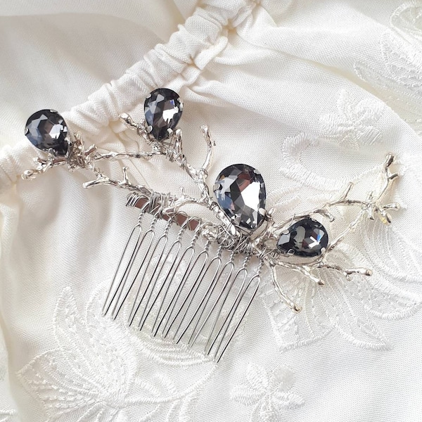 Twig hair piece Gothic hair comb