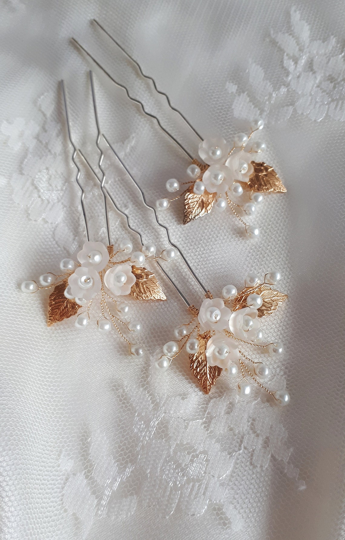 Lot De 144 épingles à Fleurs Blanc Nacré - Pour Décorations, Mariage, Créations