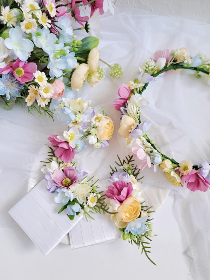 Pastel Wildflower Bridal Bouquets Summer Wedding Bouquet Meadow Flower pastel-wildflower-bridal-bouquets-summer-wedding-bouquet-meadow-flower