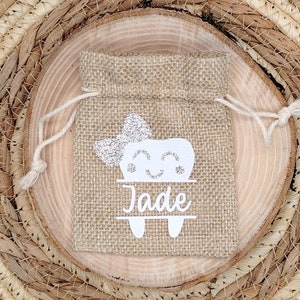 Silver Tooth Bag | little mouse bag | tooth fairy bag