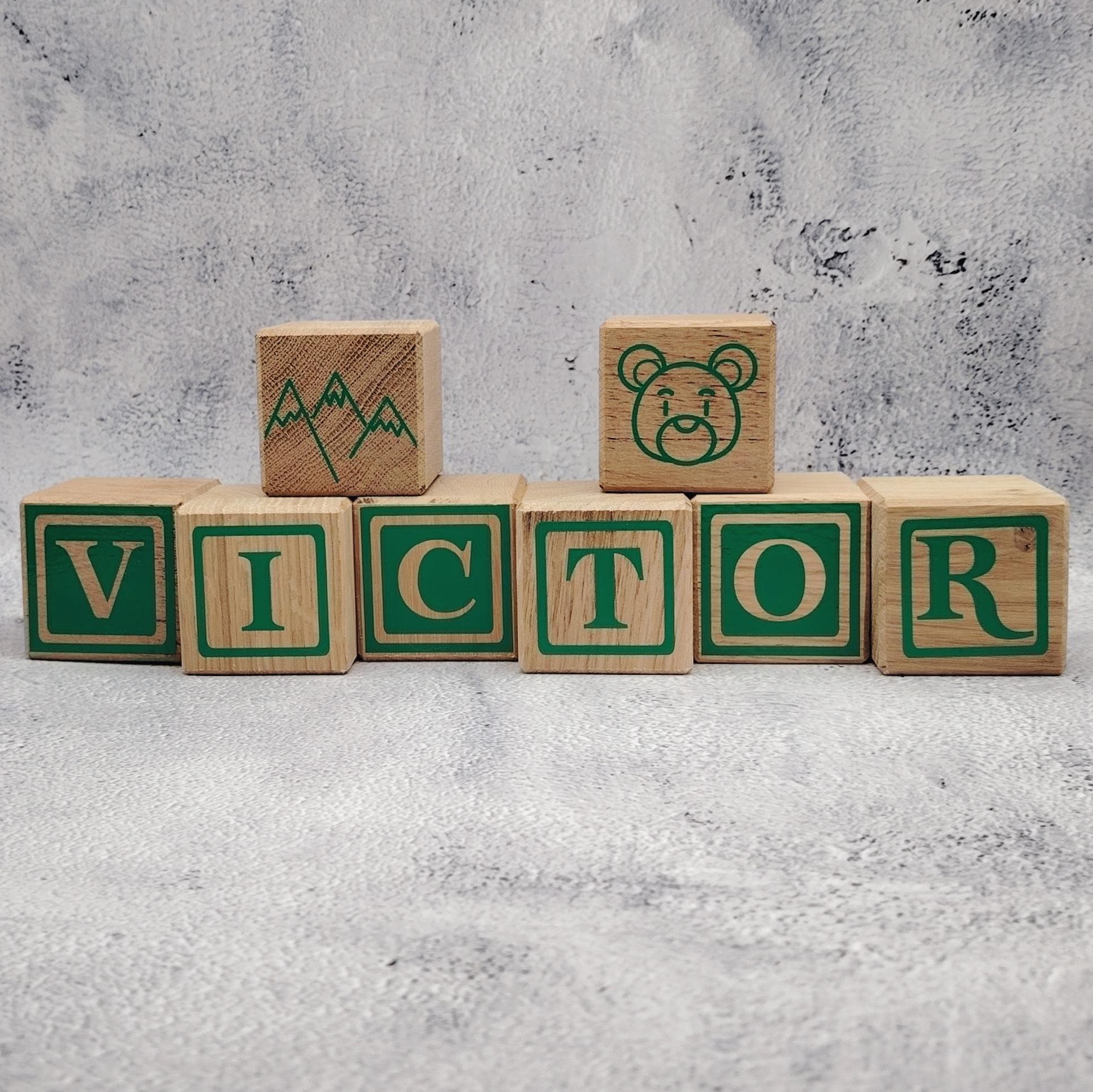 Personalized Wooden Cubes | Wooden Name Cubes | Wooden Birth Cubes ...