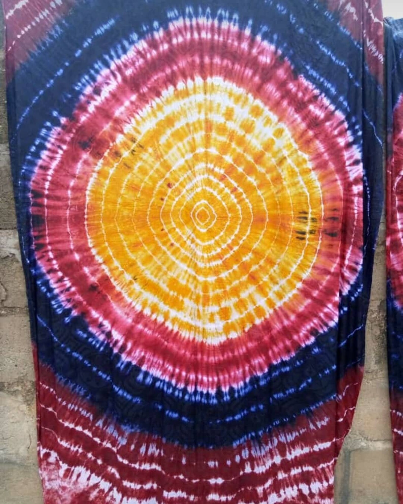 Adire Fabric Print Nigeria Adire Handdrawn Batik Tie Dye Etsy UK