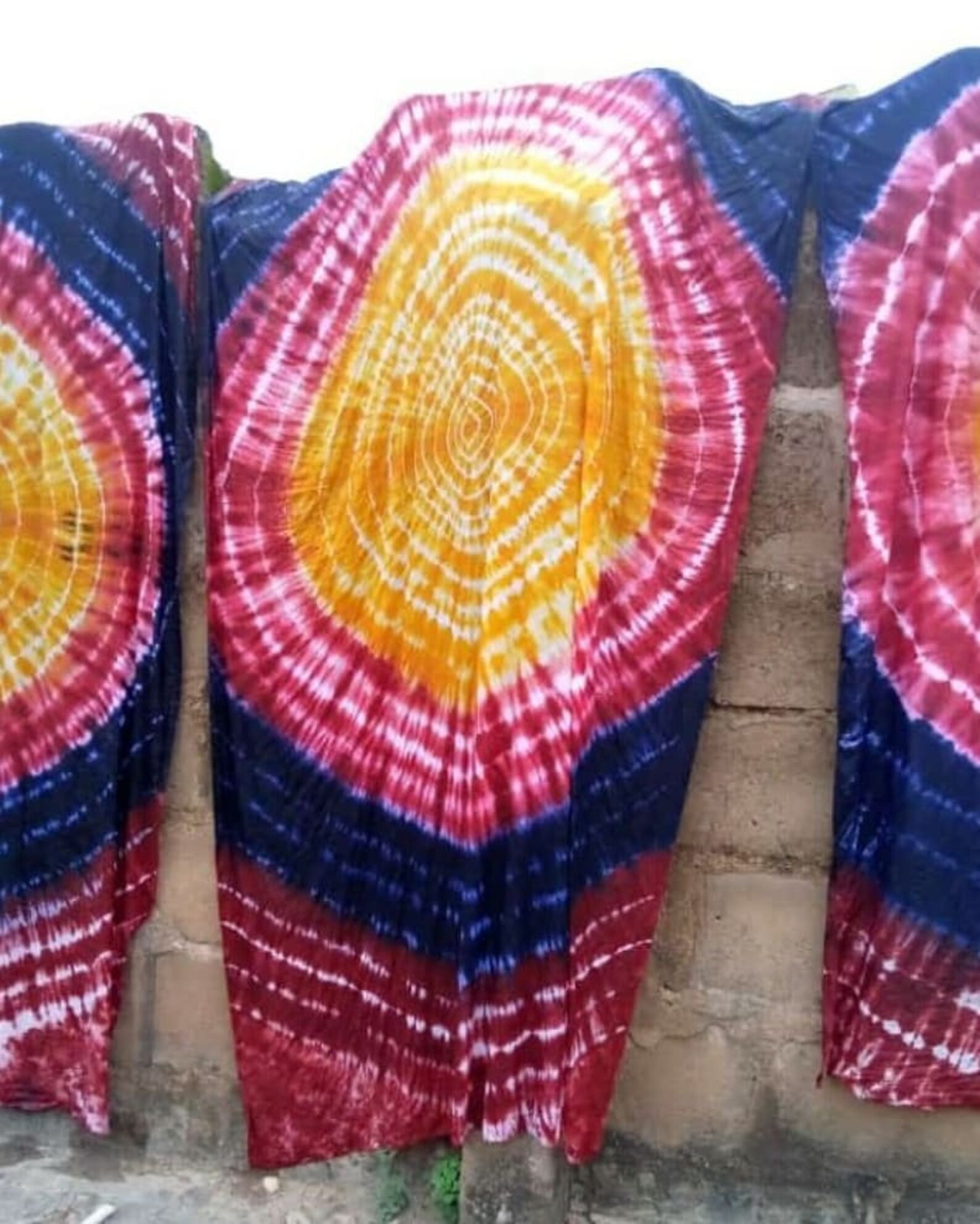 Adire Fabric Print Nigeria Adire Handdrawn Batik Tie Dye Etsy UK