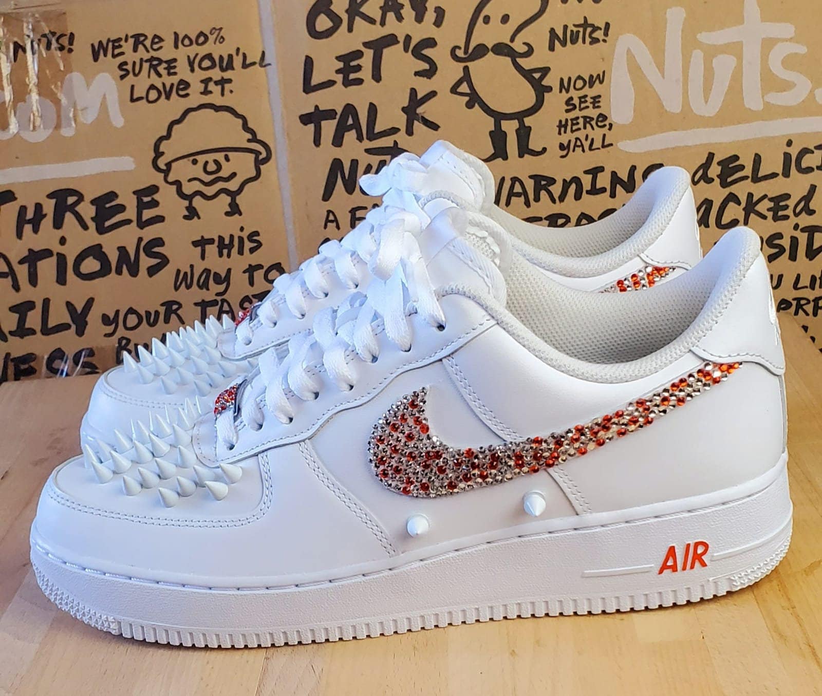 spiked nike air force 1