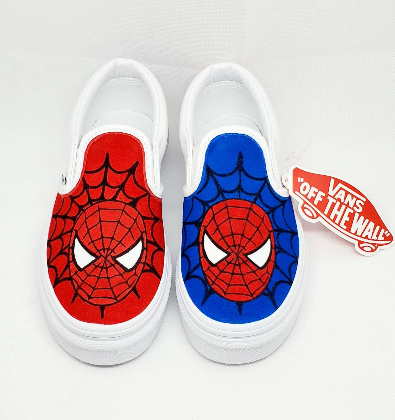 Spiderman Vans - Etsy