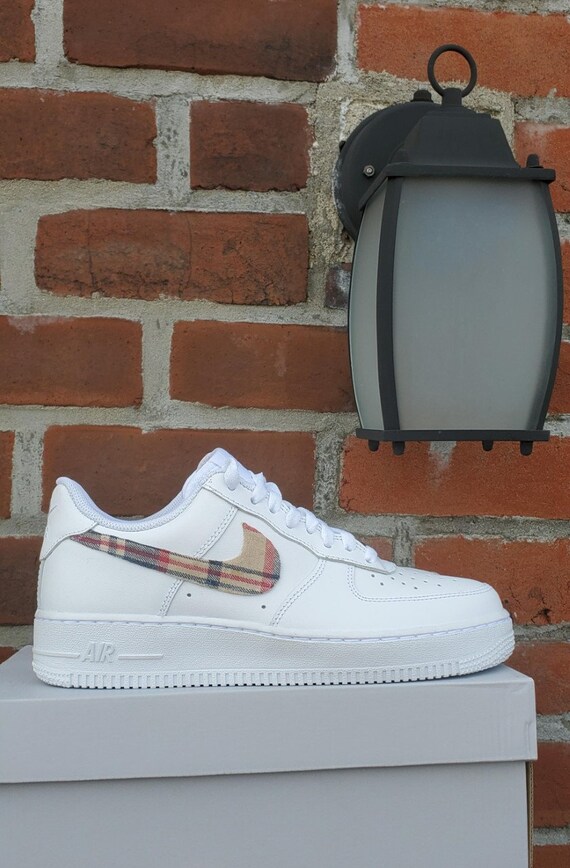 air force 1 custom plaid