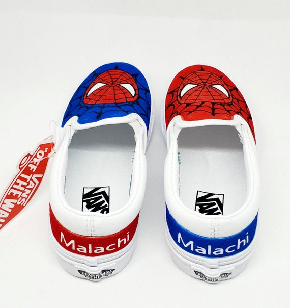 custom spiderman vans