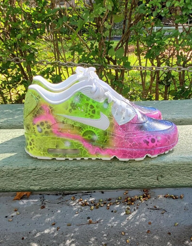 Custom Nike Air Max 90 Neon Sneakers | Etsy