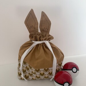 Eevee-väska - Pokémon - Dragskoväska - Brun - Djuröron
