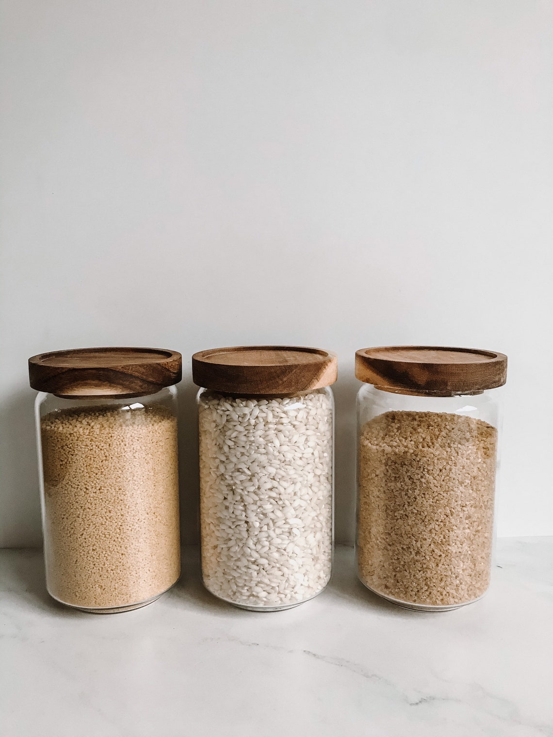 Eco Glass Jars Pantry Jars Pantry Goals Glass Jar With Etsy UK