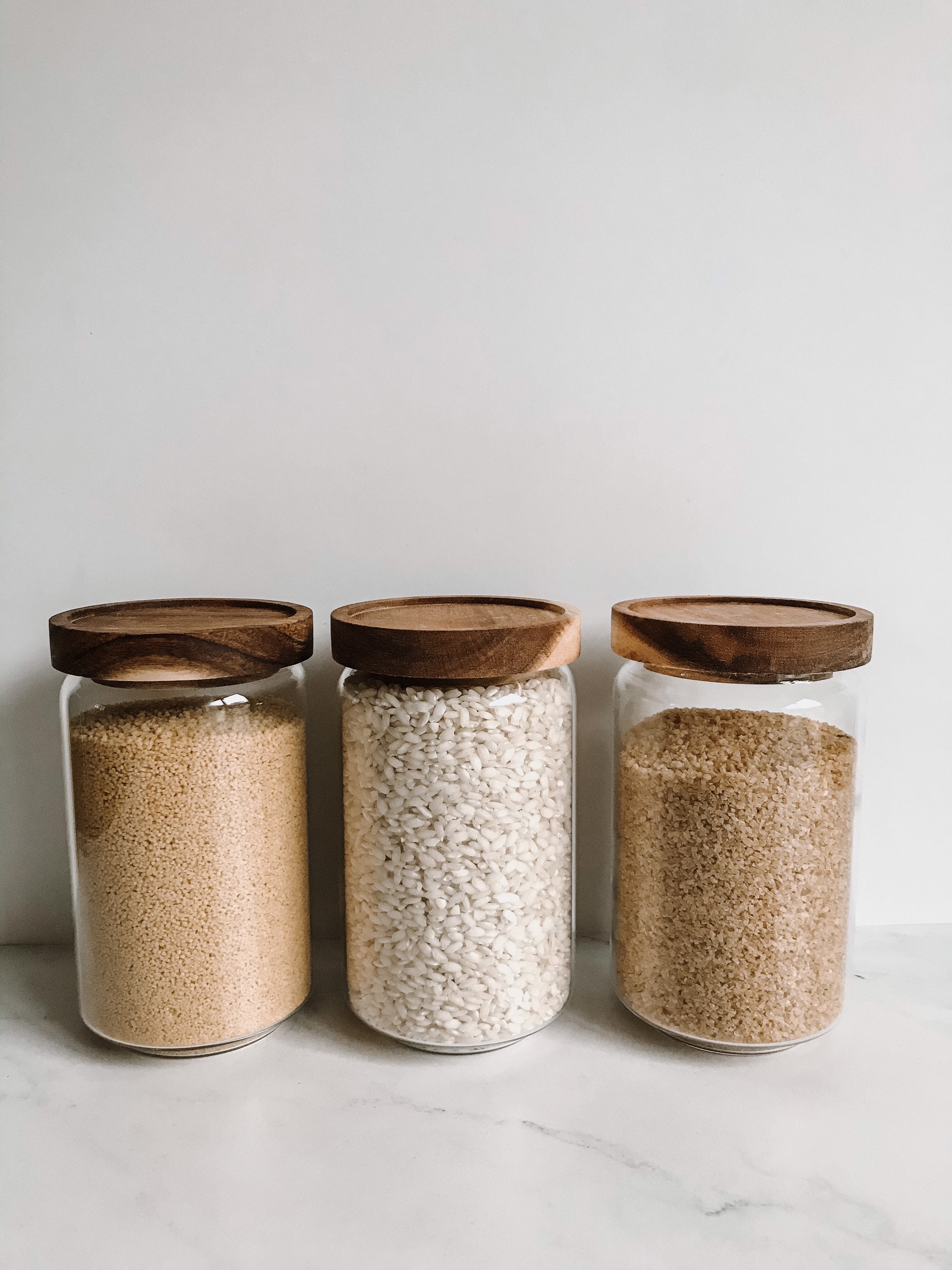 Jars & Containers glass jar with wooden top spice jars Eco glass jars