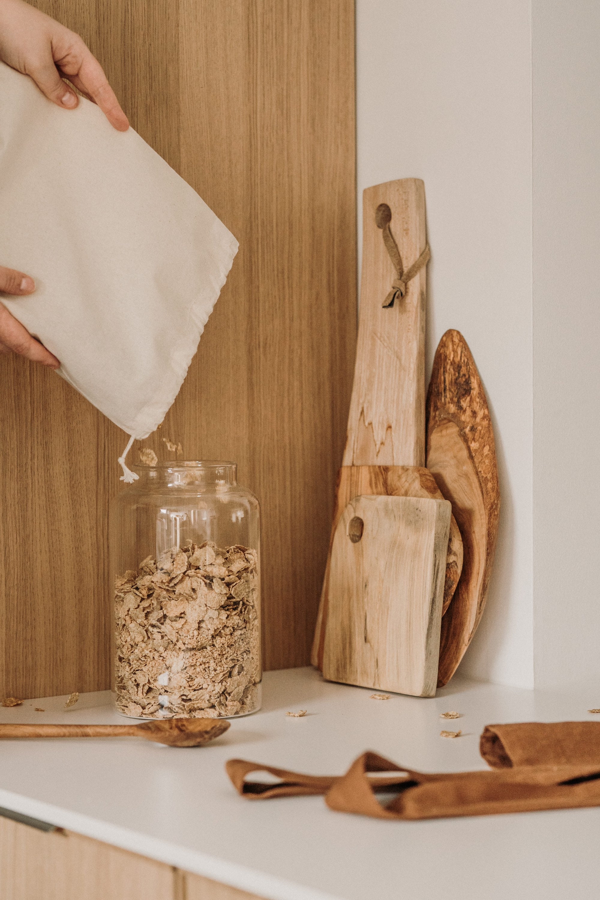 Jars & Containers glass jar with wooden top spice jars Eco glass jars