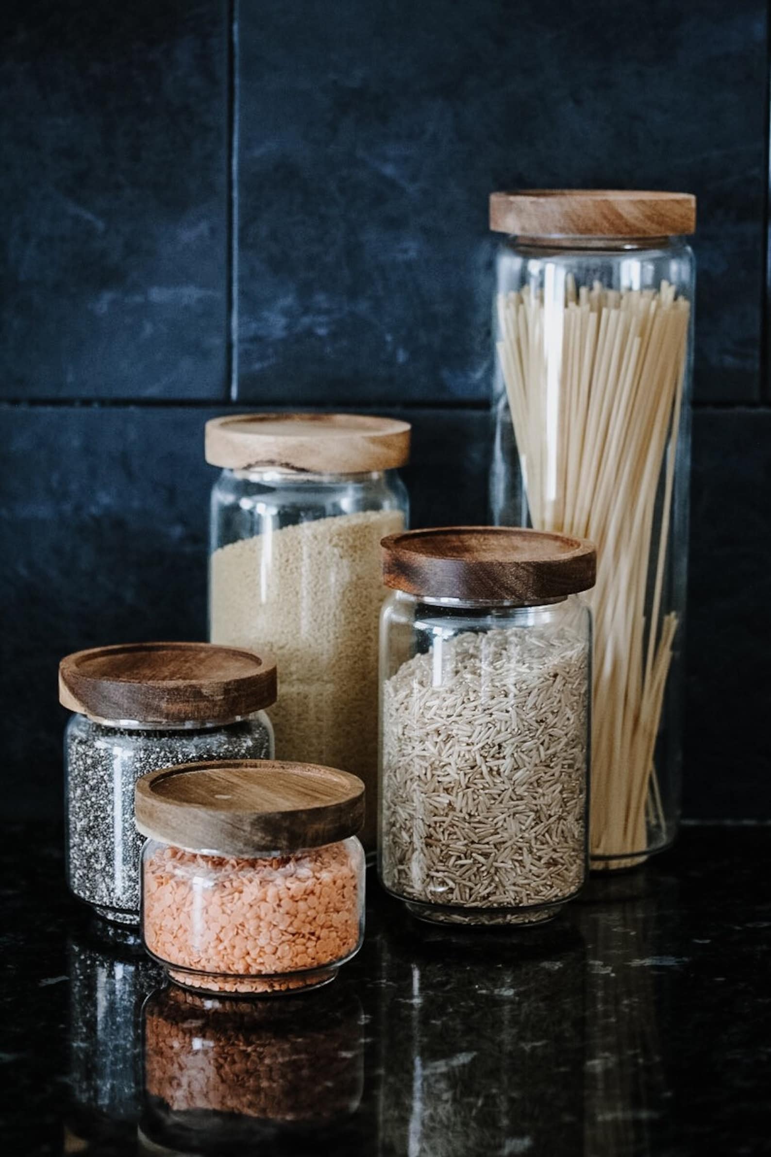 Eco Glass Jars Pantry Jars Pantry Goals Glass Jar With Etsy Canada