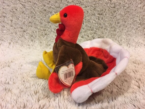 TY Very Rare and Retired GOBBLES the Turkey Tag Errors New Mint