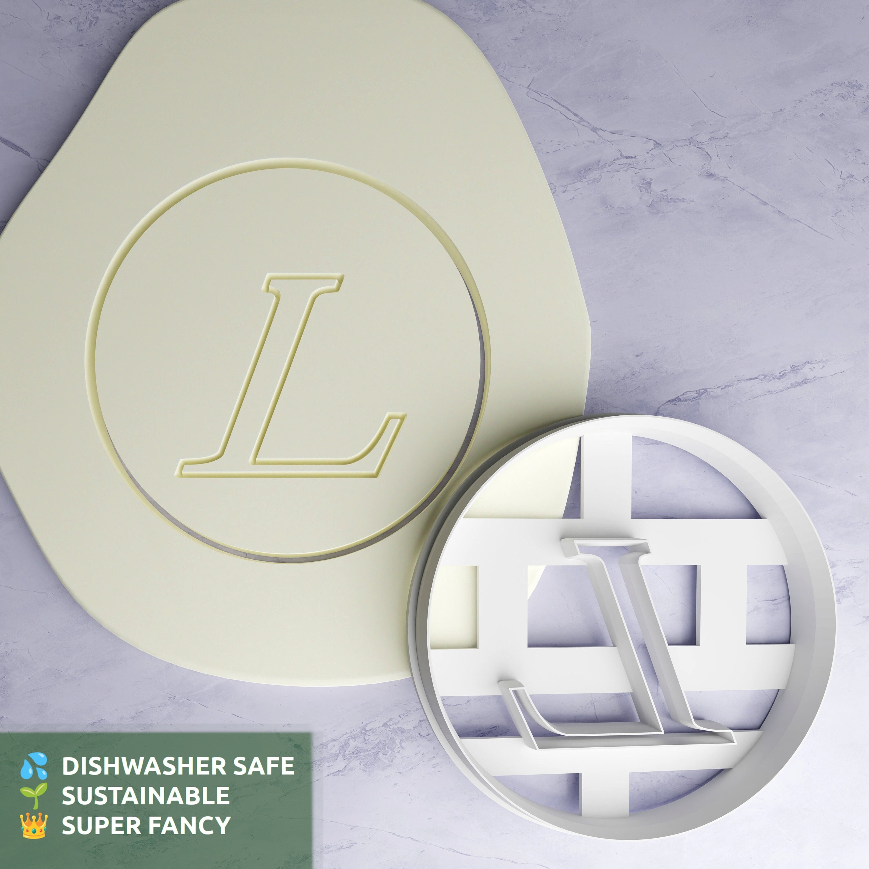 O'Creme Louis Vuitton Symbol Gumpaste Cutters, Set of 5 Assorted
