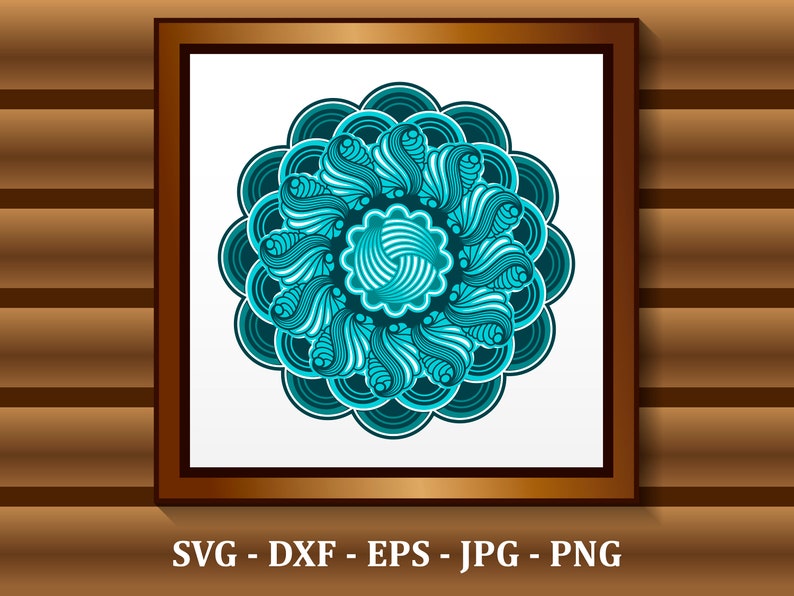 Download Mandala SVG Layered 3d mandala svg laser cut dxf mandala ...