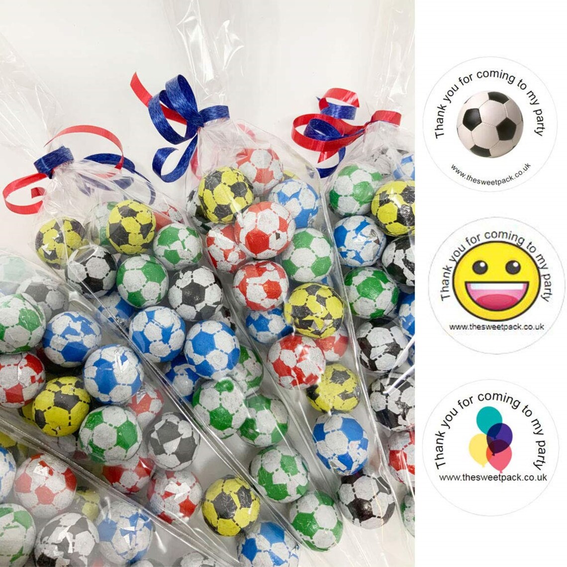 Chocolate Football Filled Sweet Cones Includes Stickers. Party Etsy