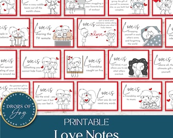 Love Is Lunchbox Notes | Romantic Couple Gift (Digital Download)
