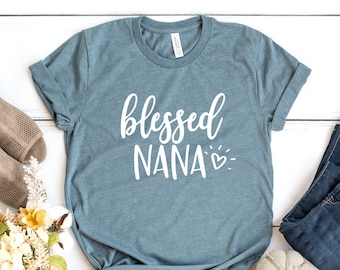 Blessed Nana, Blessed Nana Shirt, Nana Shirt, Nana Gift, Grandparents Day Gift, Mother's Day Gift, Nana Life, Leopard Nana Shirt