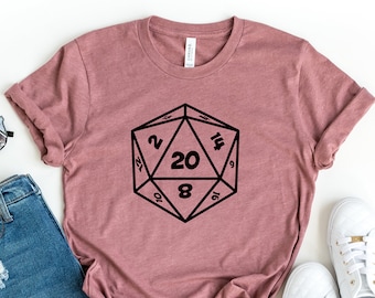 Shirt D20 Dice Dungeons and Dragons, cadeau Dungeon Master