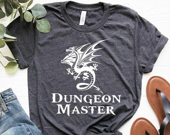 Dungeon Master Dragon Graphic Tee, D&D Role Playing Shirt