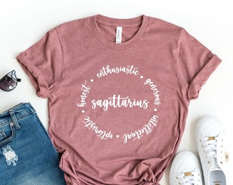 Sagittarius Zodiac T-Shirt - Women's Astrology Tee