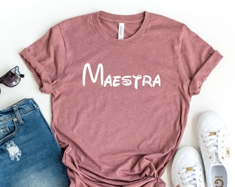 Maestra Spanish Teacher Shirt, Bilingual Teacher Gift