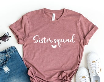 Camiseta de lona Bella de Sister Squad: regalo de cumpleaños para hermanas