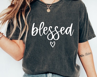 Blessed Bella Canvas T-Shirt, Womens Comfy Top