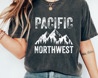 PNW T-Shirt - Pazifischer Nordwesten Berg Grafik-T-Shirt