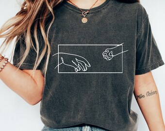 Creation of Adam Cat Paw Shirt, Funny Cat Mom Tee