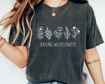 Wildblumen T-Shirt - Muttertagsgeschenk, Mama und ich Shirt