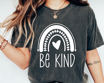 Kindness Rainbow Graphic T-Shirt, Positive Vibes Tee