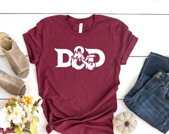 Dungeons and Dragons Graphic Tee, D&D Role Playing Shirt