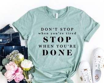 Motivational Women's Fitted T-Shirt, Inspirational Quote Tee