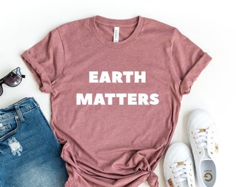 地球問題Tシャツ、気候変動アクティビズムTシャツ