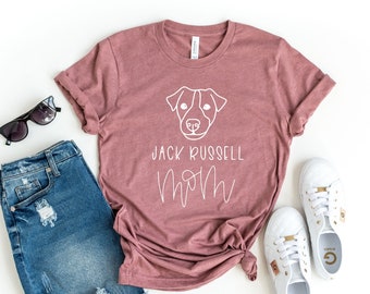 Jack Russel Mom Shirt for Dog Mom Gift - Cute Jack Russel Mom Tshirt for Women - Dog Mom Sweatshirt - Jack Russel Gift for Dog Mom
