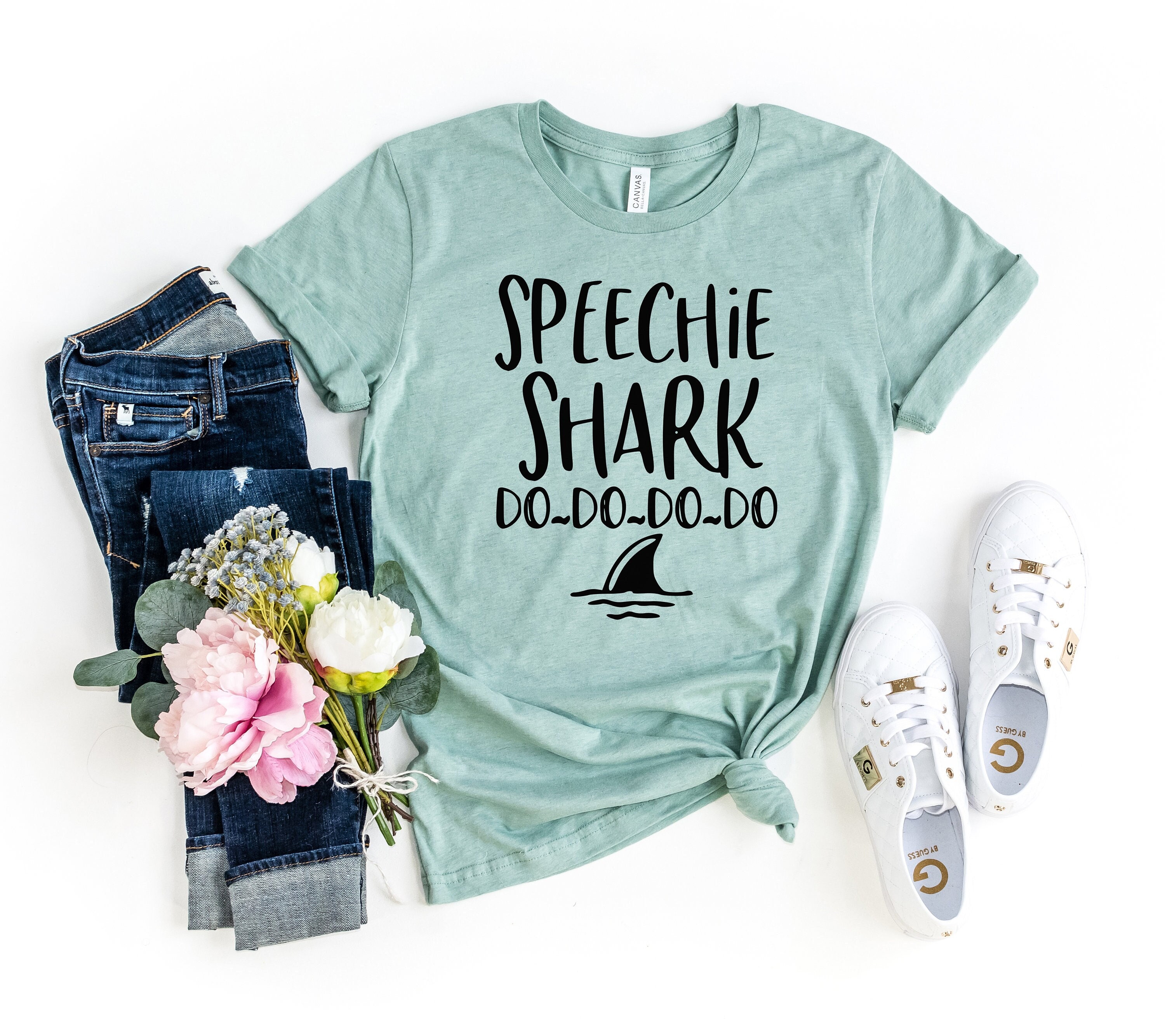 Speech Shark Shirt SLP Heart T-shirt ST Shirt Speech - Etsy