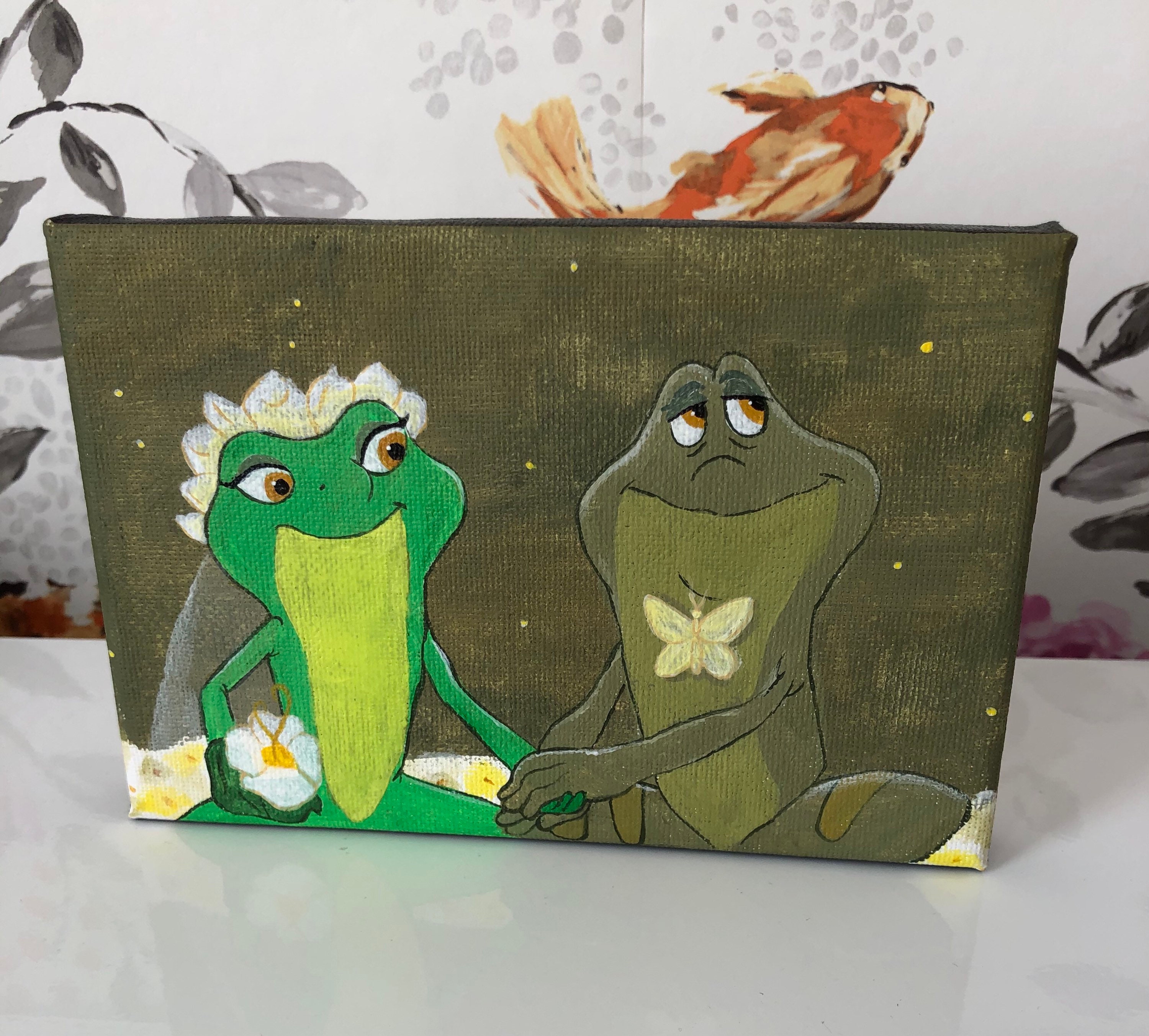 Hand painted Disney inspired Princess and the frog canvas - Etsy.de