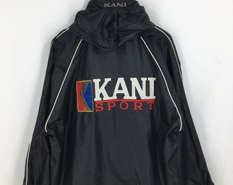 Karl Kani Sport Hoodie Jacket XLarge Vintage 90s Kani Windrunner Hip Hop Rap Fubu Streetwear Karl Kani Jeans Windbreaker XL