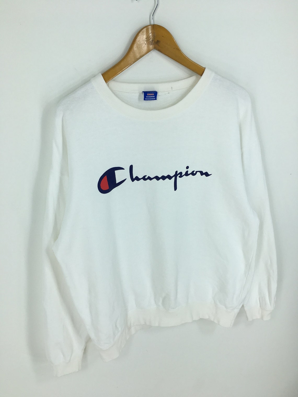 Champion Pullover Sweater Medium Ladies Vintage 90's | Etsy