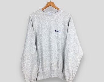 Vintage 90s Champion Sportswear Gray Sweatshirt Medium Champion Script Logo Pullover Champion Usa Jumper Champion Embroidery Sweater Size M
