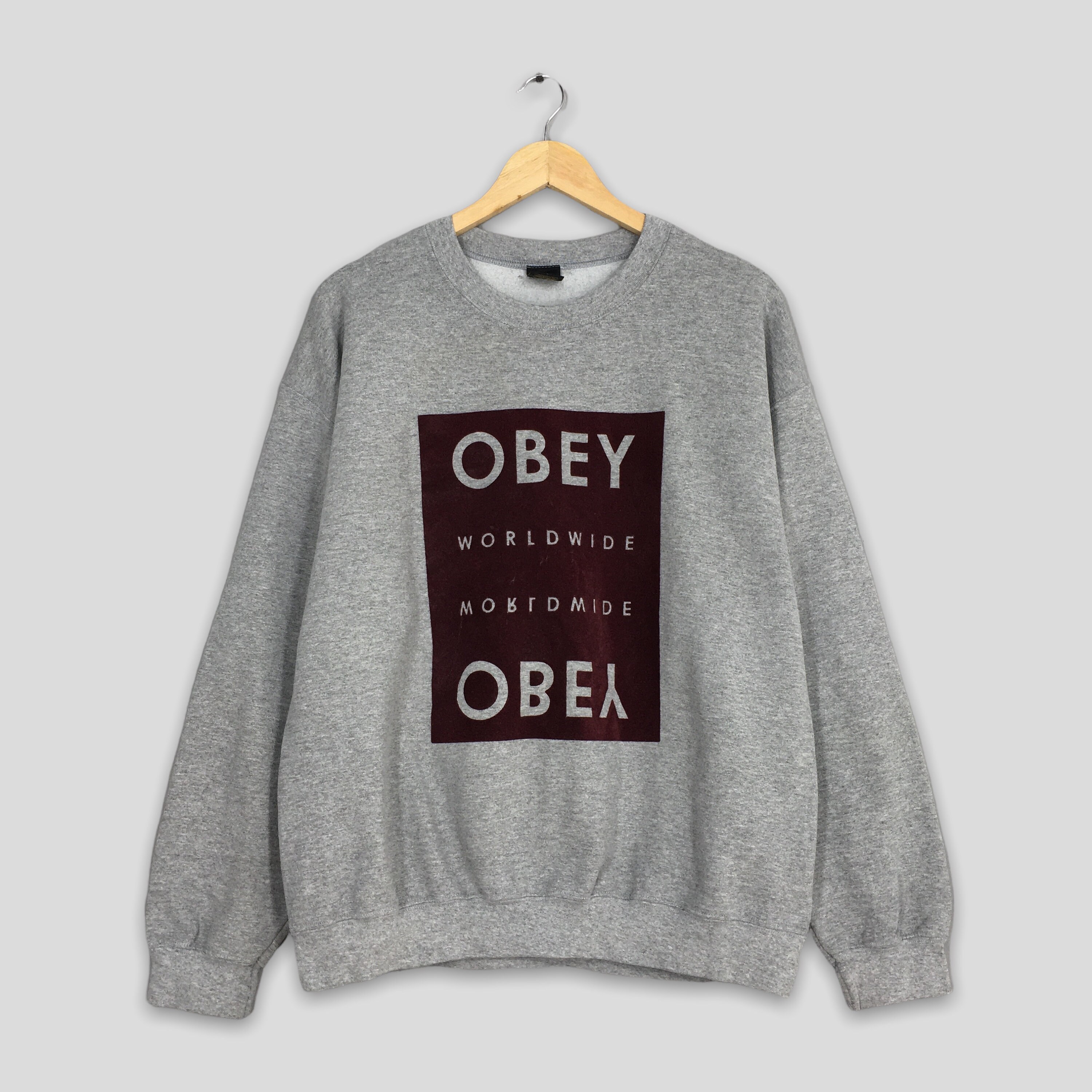 Vintage Obey Worldwide Box Logo Sweatshirt Large - Etsy