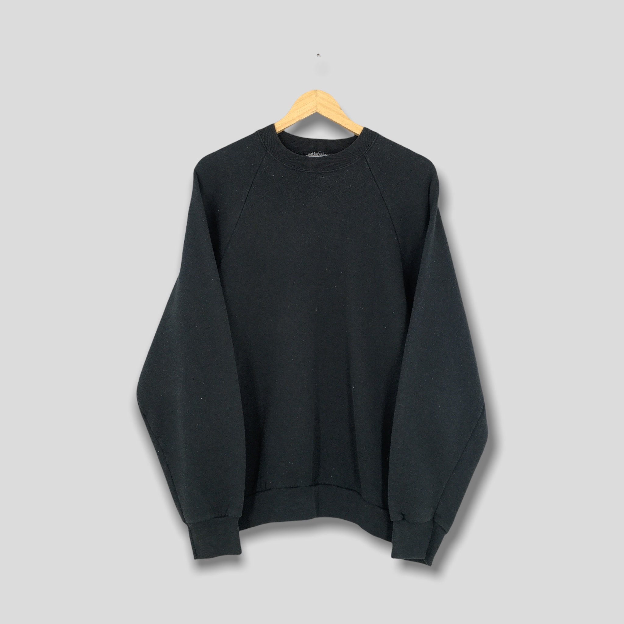 Plain Black Sweater - Etsy