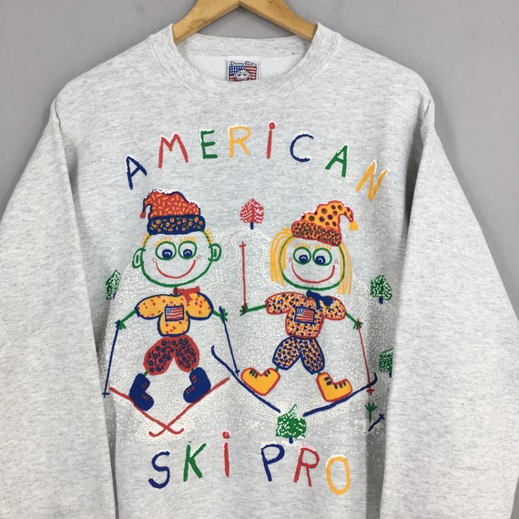 Vintage 90's America Ski Pro Stickman Danny First… - image 2