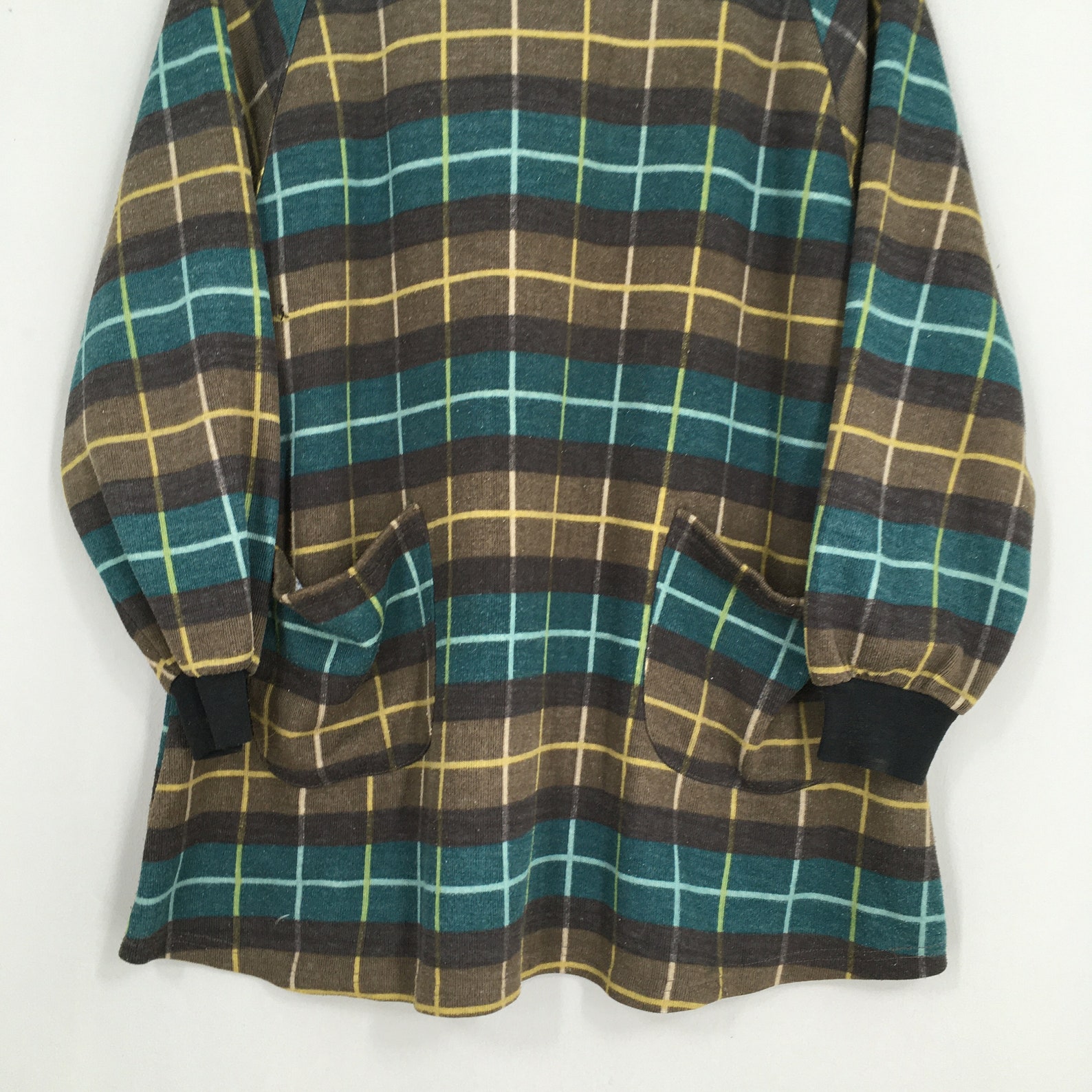 Vintage Checkered Sweatshirt Large Multicolor Tartan Plaid - Etsy